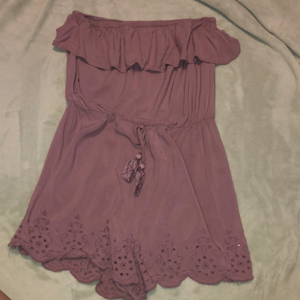 strapless romper